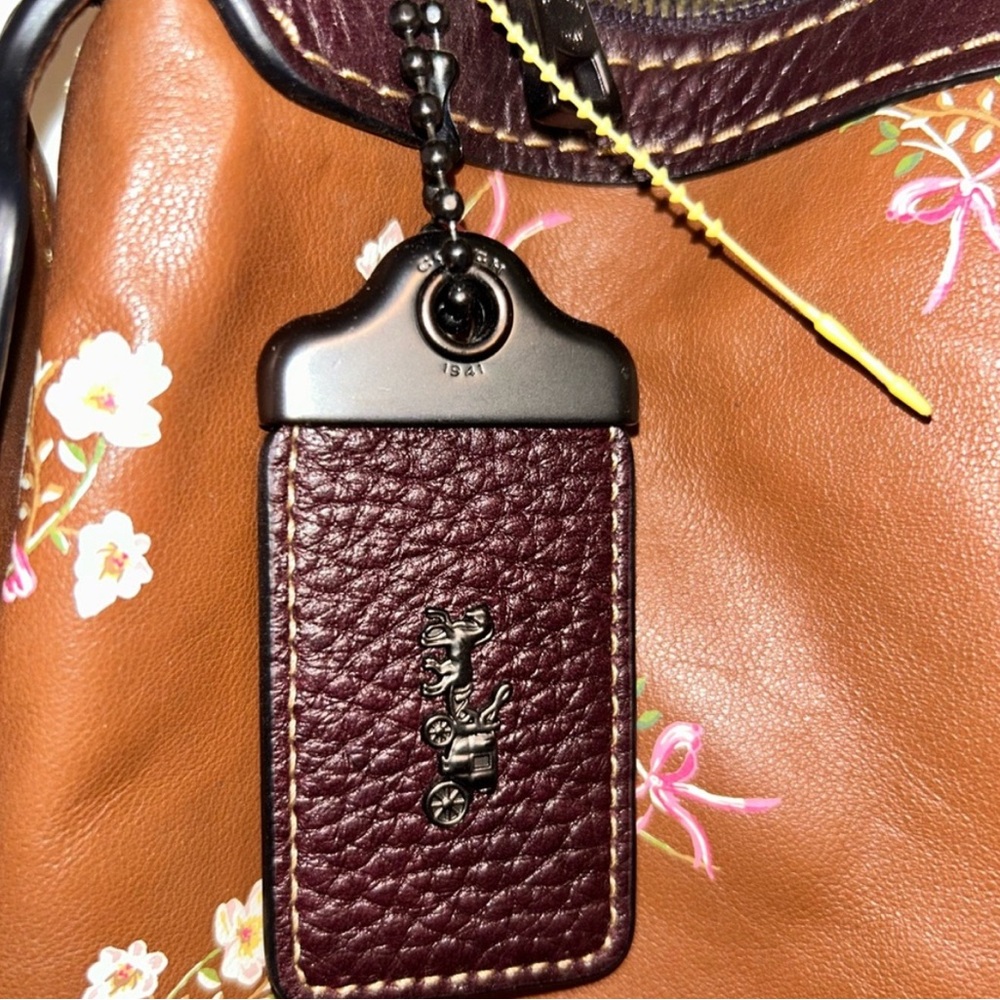 Coach Brown Floral bag - Picture 2 of 4